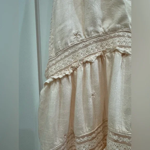 Free People Lily of The Valley Midi Dress - Peachy Keen - Xs - Picture 6 of 16